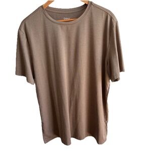 Quince Flowknit Breeze Performance Tee Heather Oatmeal Shirt Men's Xl